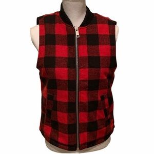 Thread & Supply Sherpa Lined Vest Size Small